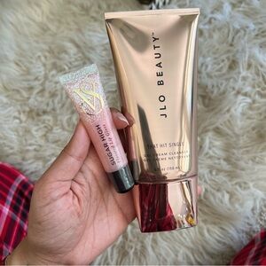 JLo Beauty Gel Cream Cleanser and Victoria's Secret Lip Gloss Set